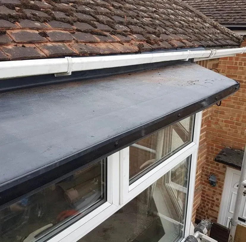 Professional flat roof installation on a bay window by PRS Roofing